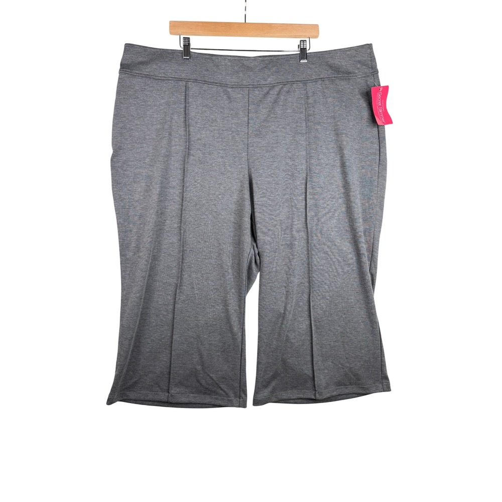 NWT Lane Bryant Secret Slimmer Pull On Capri Pants size 26/28 Petites Gray